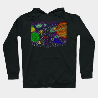 Space - Black light "Glow" Hoodie